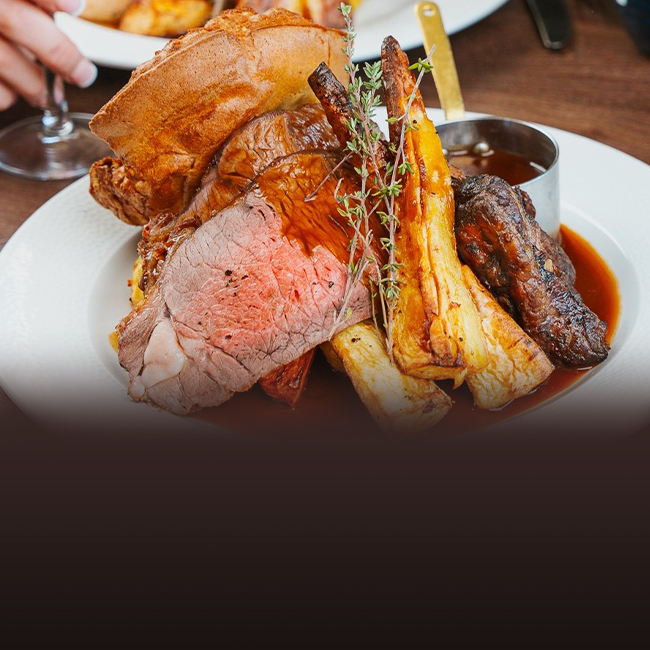 Sunday menu at The Encore