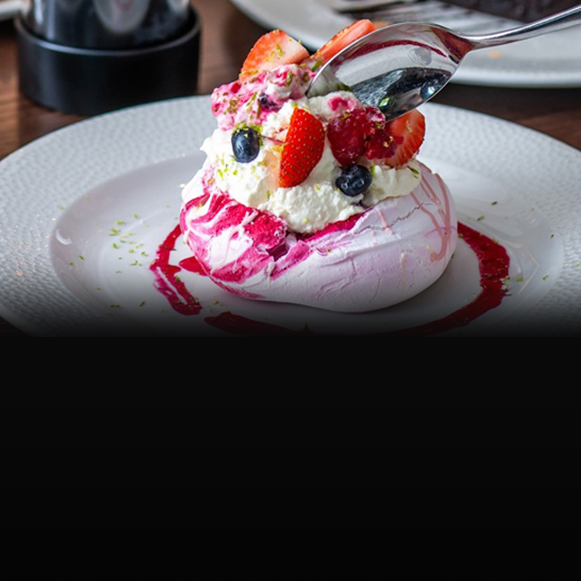 Dessert menu at The Encore