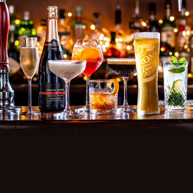 Wine & Drinks menu at The Encore