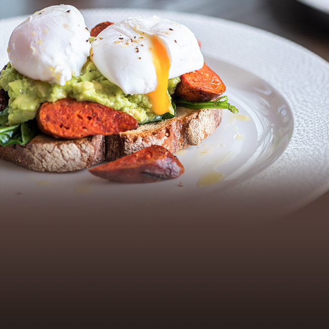 Brunch menu at The Encore