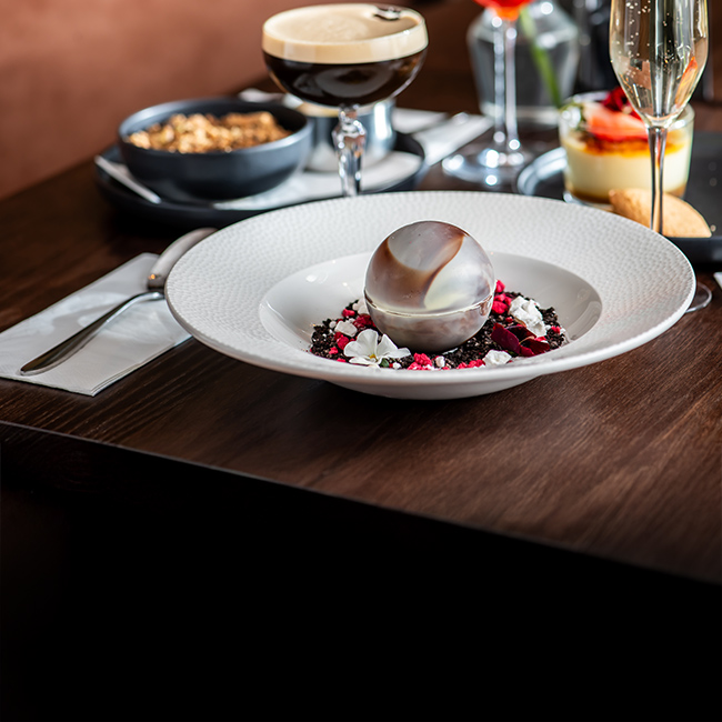Dessert menu at The Encore